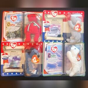 Ty Teenie Beanie Babies Set Of 4 Collectables